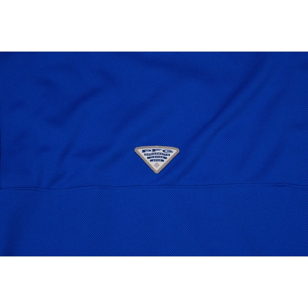 Columbia PFG Florida Gators Polo Shirt Mens Extra Large Blue SEC Football